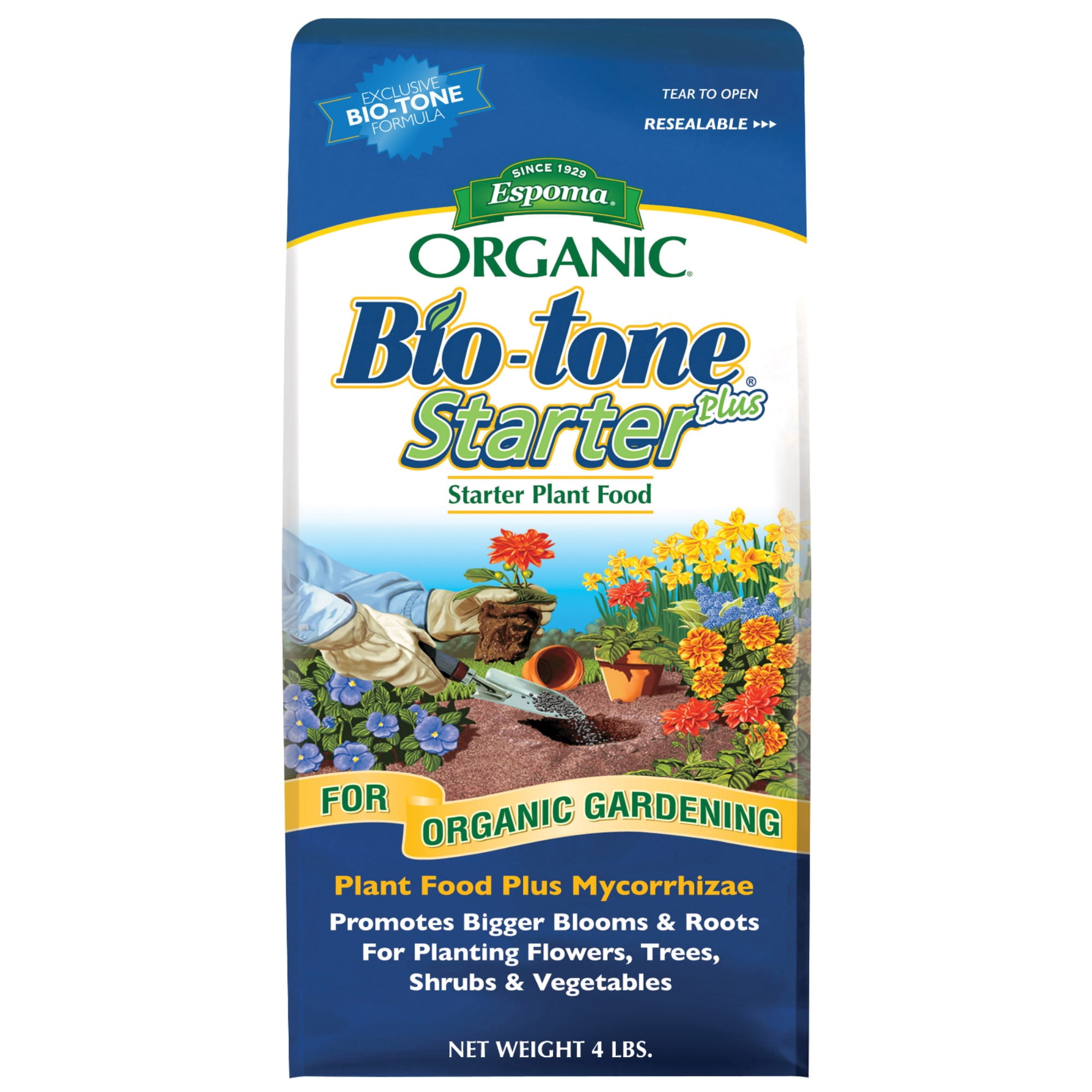 Espoma Organic Bio-tone Starter Plus All-Purpose Fertilizer 4-Pound by Espoma - American Made