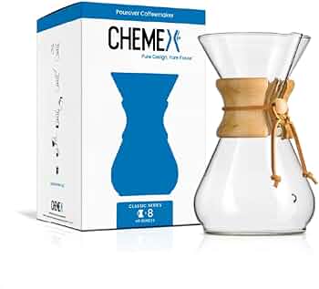 Chemex Classic Pour-Over Glass Coffeemaker 8-Cup by Chemex - American Made