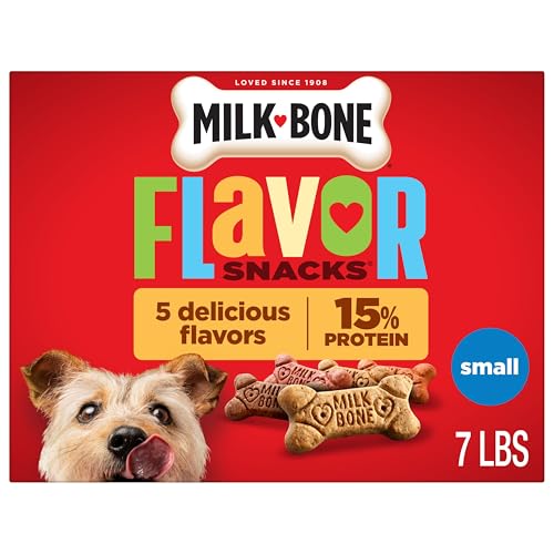 Milk-Bone Flavor Snacks Small Dog Biscuits, 7 lb Box