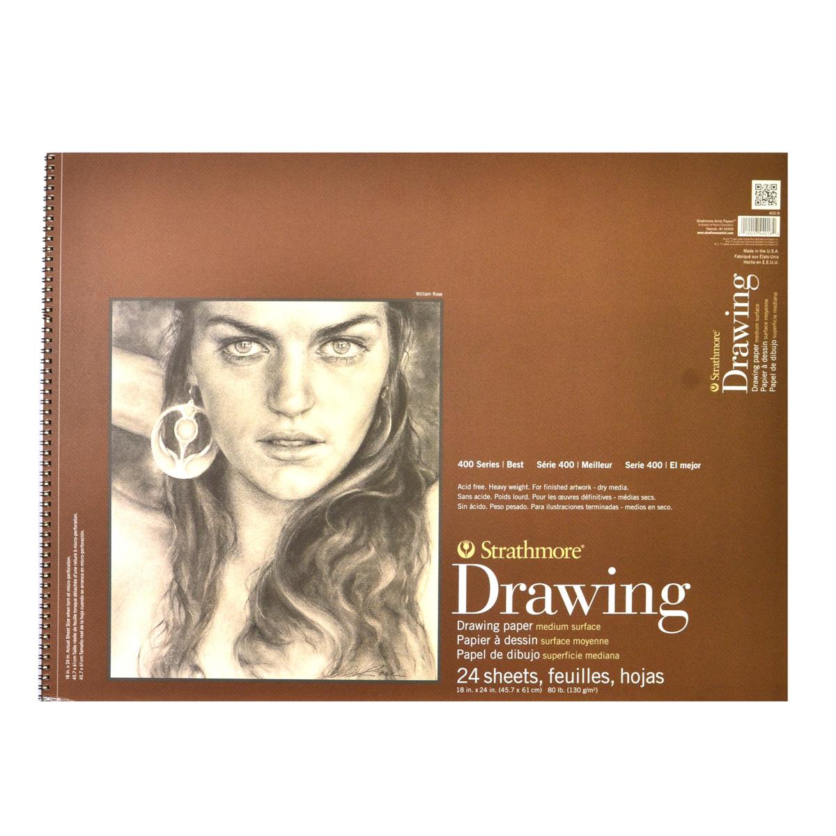 Strathmore 400 Series Drawing Paper Pad 18x24 inch by Strathmore - American Made