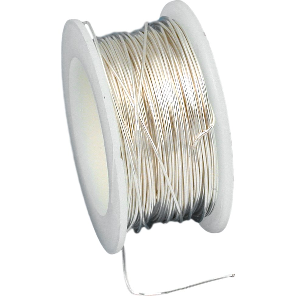 Artistic Wire 24-Gauge Non-Tarnish Silver Copper Wire 20 Yards