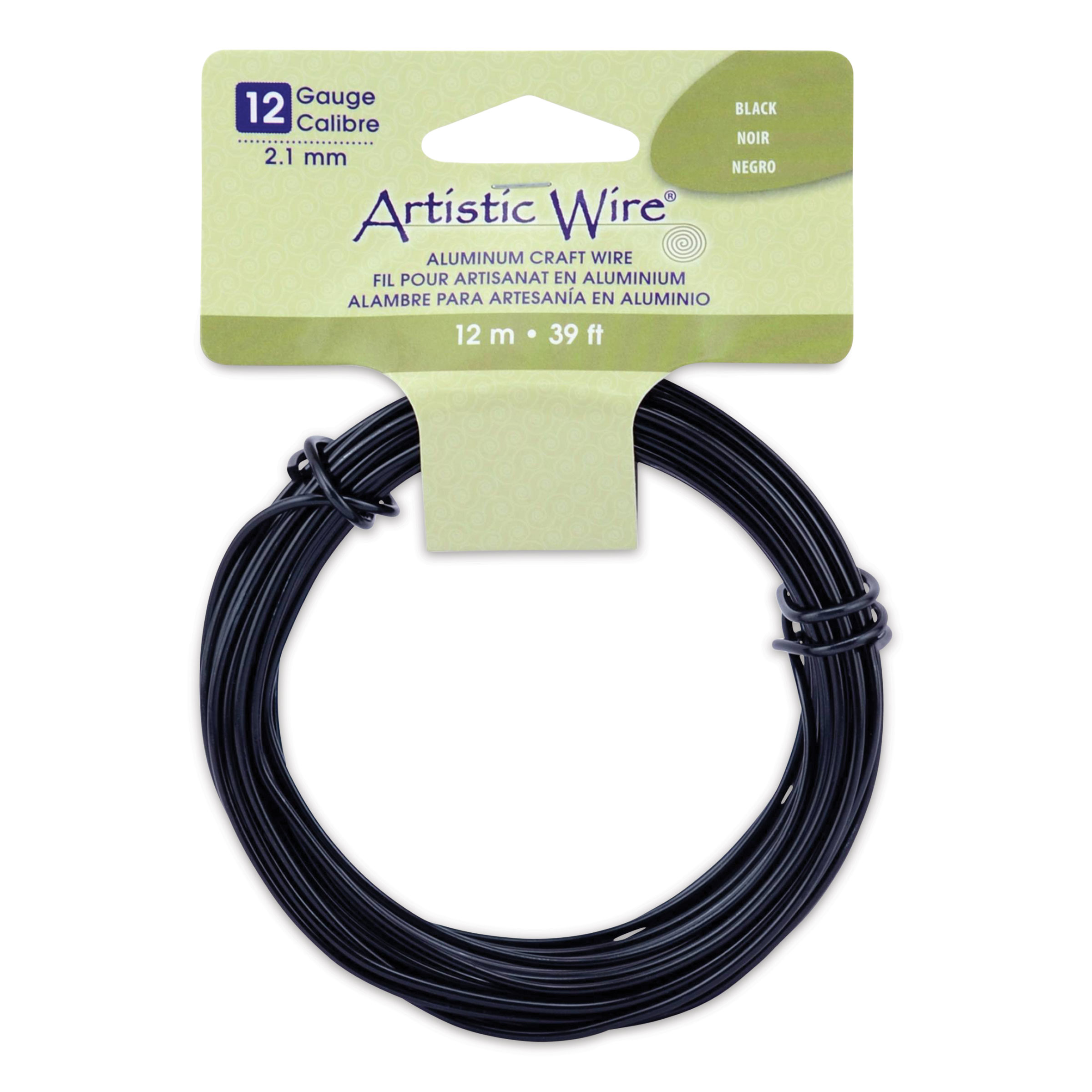 Artistic Wire Aluminum Wire 12-Gauge 39 Feet Natural