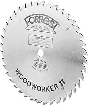 Forrest WW10807125 Woodworker II 10-Inch 80-Tooth Saw Blade by Forrest Mfg - American Made