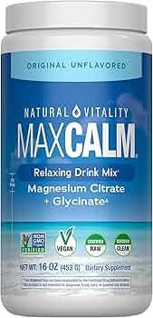 Natural Vitality Calm Anti-Stress Magnesium Supplement Original 16oz by Natural Vitality - American Made