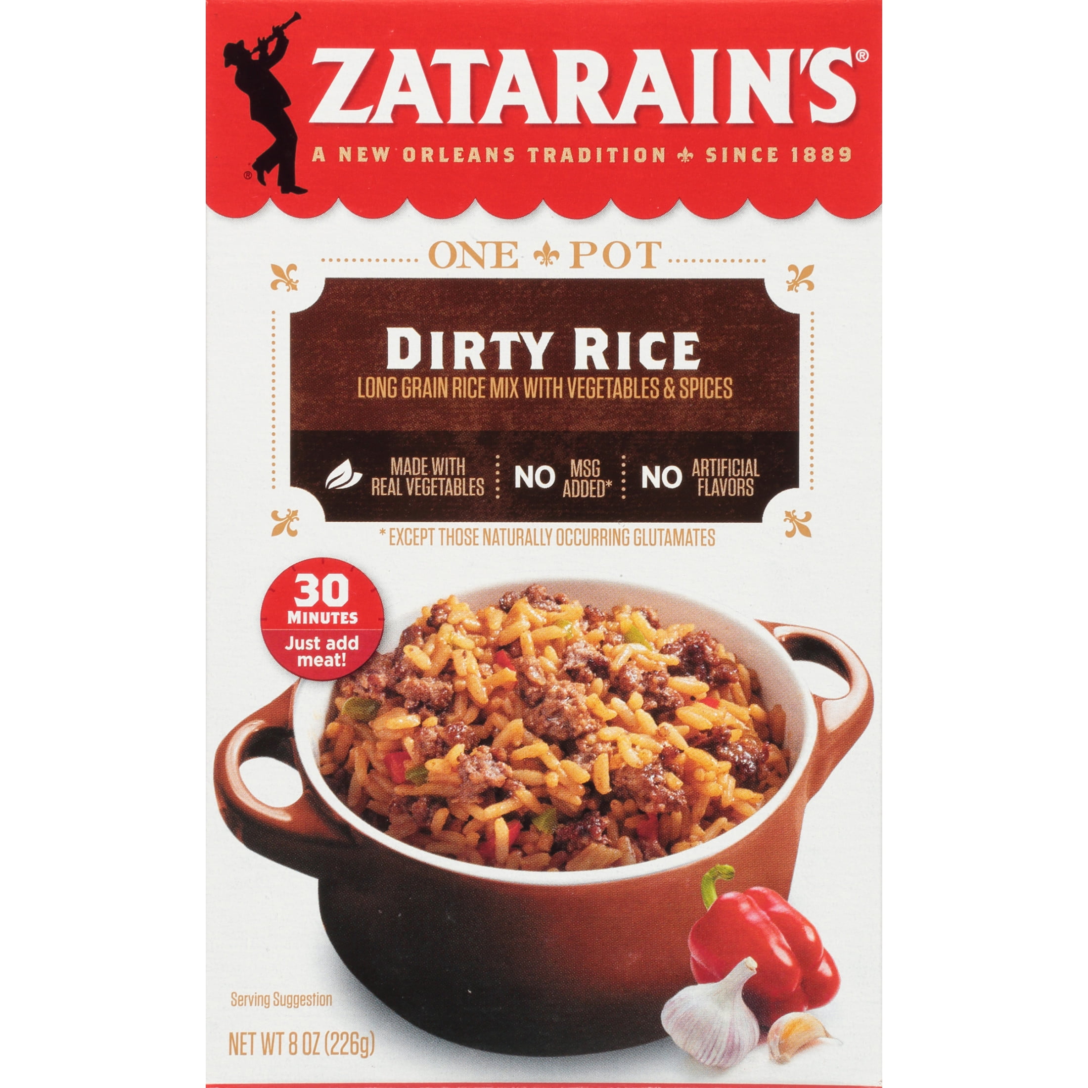 Zatarain's Dirty Rice Mix 8 oz Box by Zatarain's - American Made