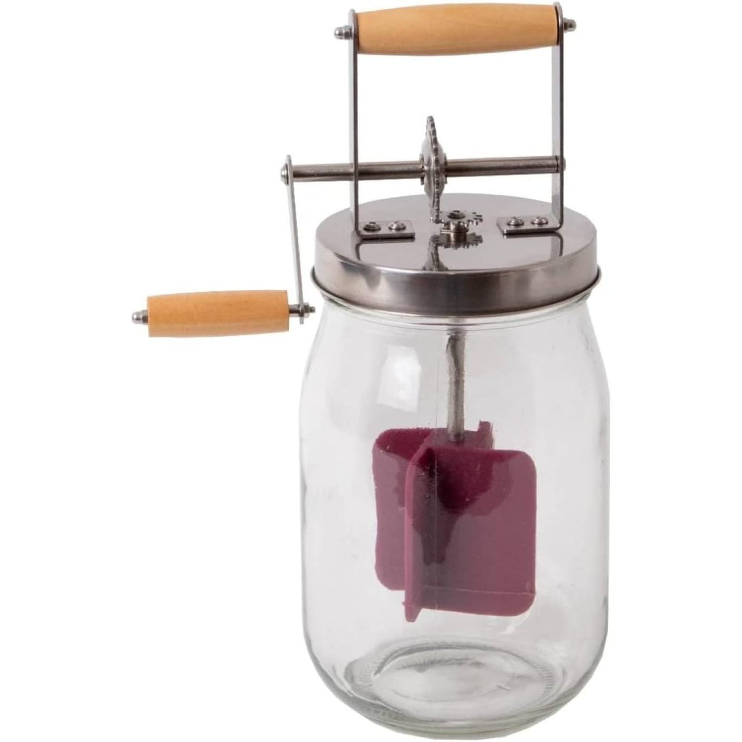 Lehman's Non-Electric Butter Churn 1 Quart Glass by Lehman's - American Made