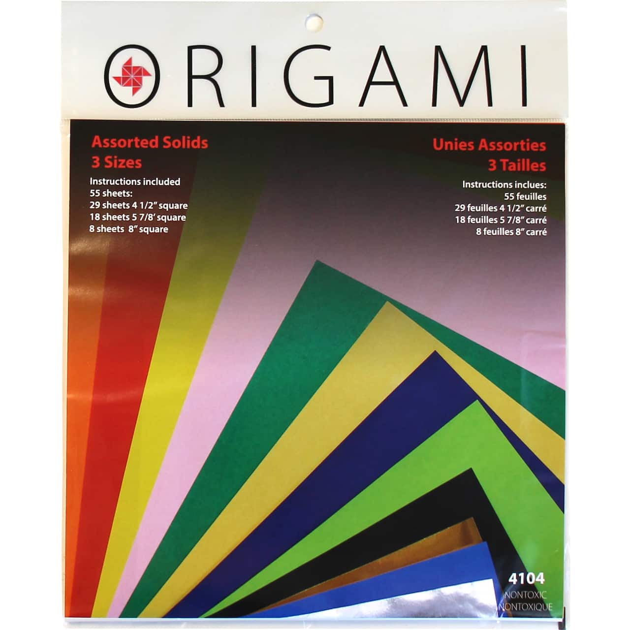 Yasutomo Origami Paper 5.875 Inch 55 Sheets Assorted Colors