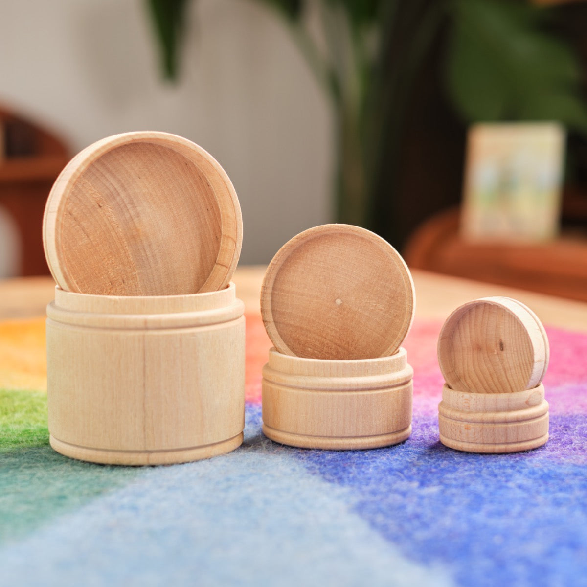 Camden Rose Wood Dry Goods Containers Set of 3 by Camden Rose - American Made