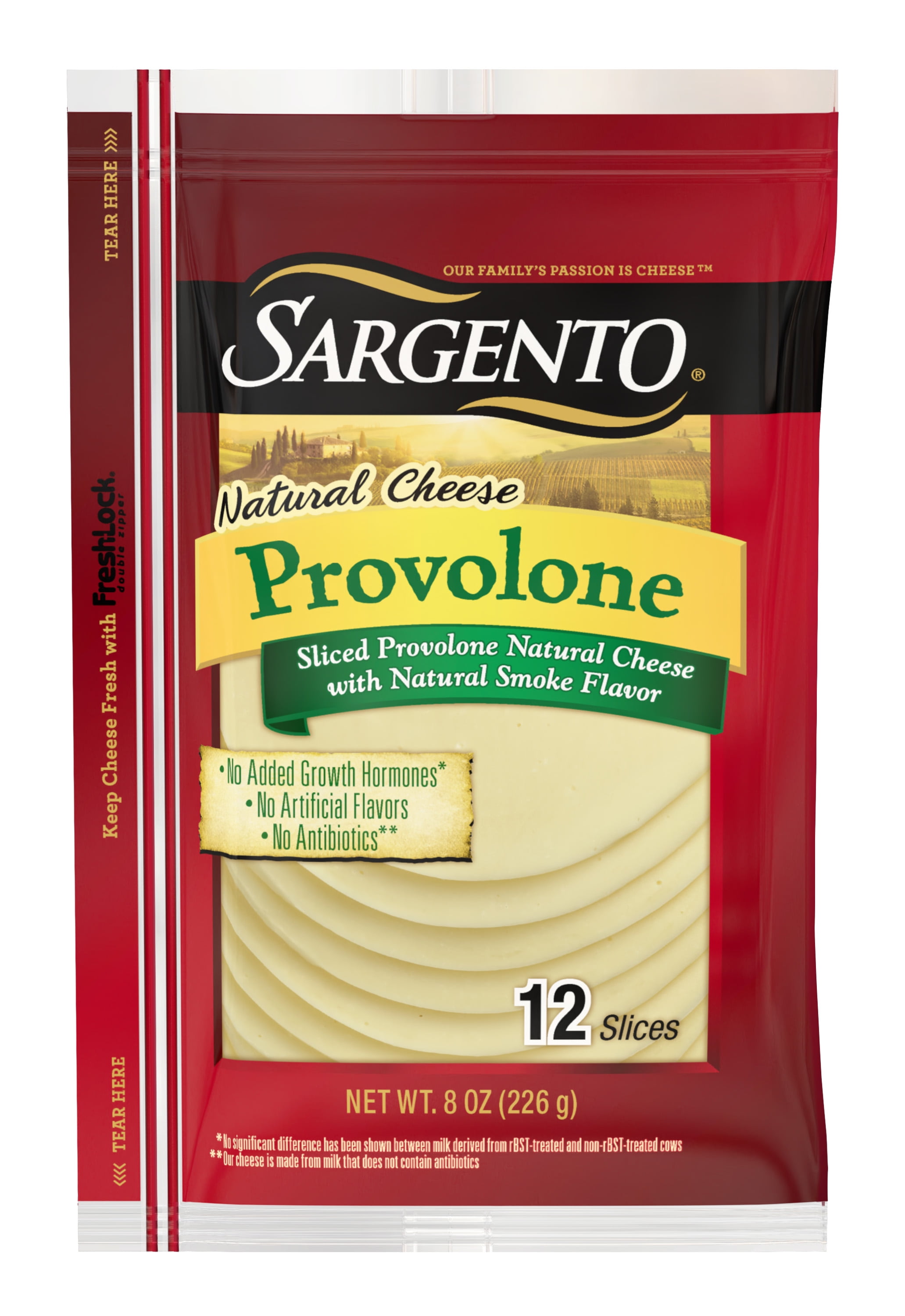 Sargento Sliced Provolone Cheese 12 Count by Sargento - American Made