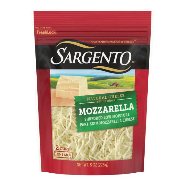 Sargento Natural Shredded Mozzarella Cheese 8 oz by Sargento - American Made