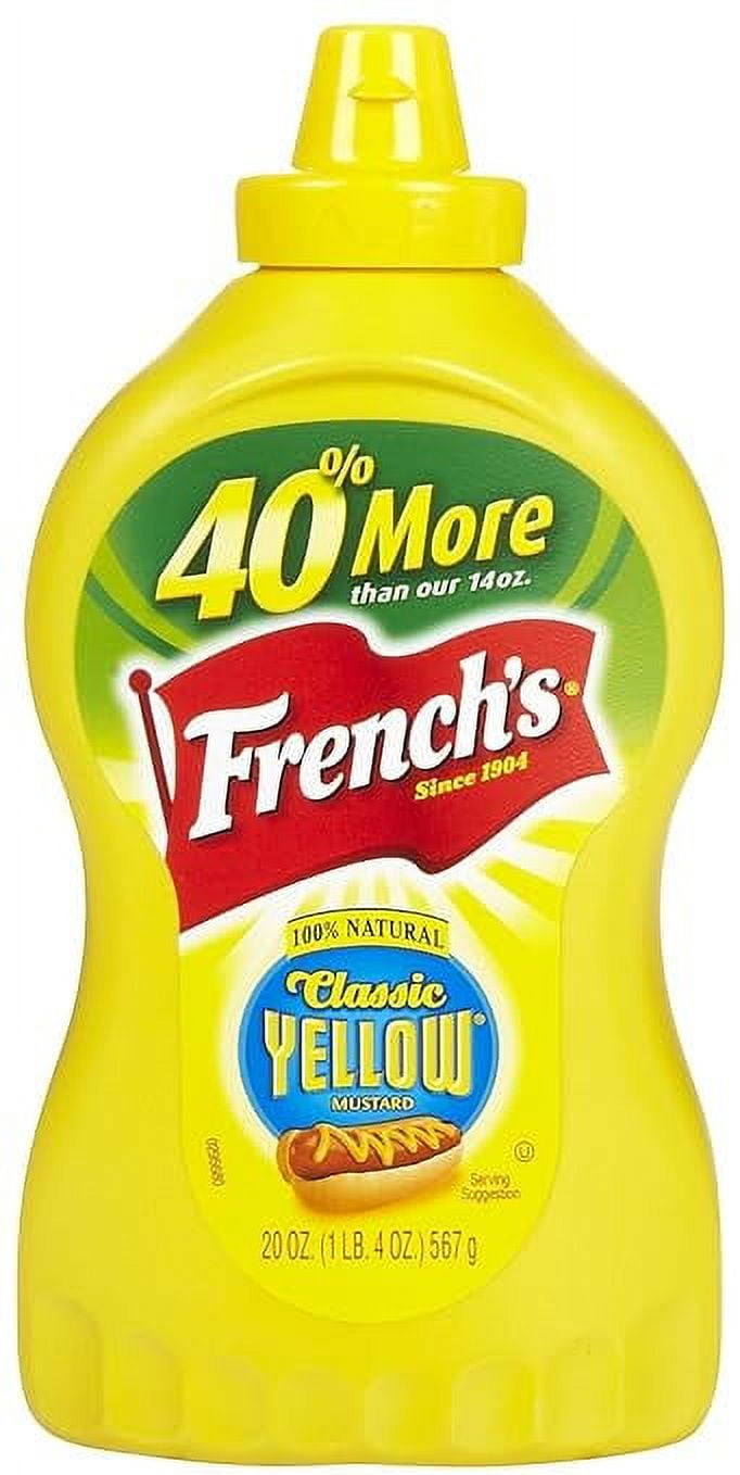 French's Classic Yellow Mustard 20oz Squeeze Bottle by French's - American Made