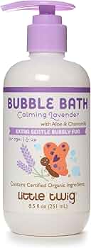 Little Twig Bubble Bath Calming Lavender 8.5oz Made in USA by Little Twig - American Made