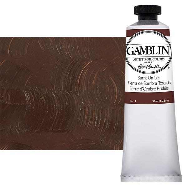 Gamblin Fastmatte Alkyd Oil Colors - Burnt Umber 37ml by Gamblin Artists Colors - American Made
