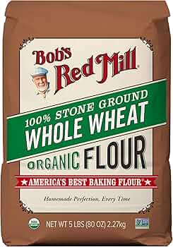 Bob's Red Mill Organic Whole Wheat Flour 5lb
