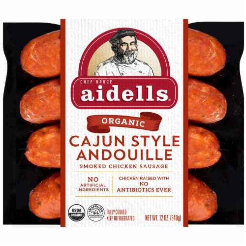 Aidells Cajun Style Andouille Sausage 12 oz 4 Links by Aidells Sausage - American Made