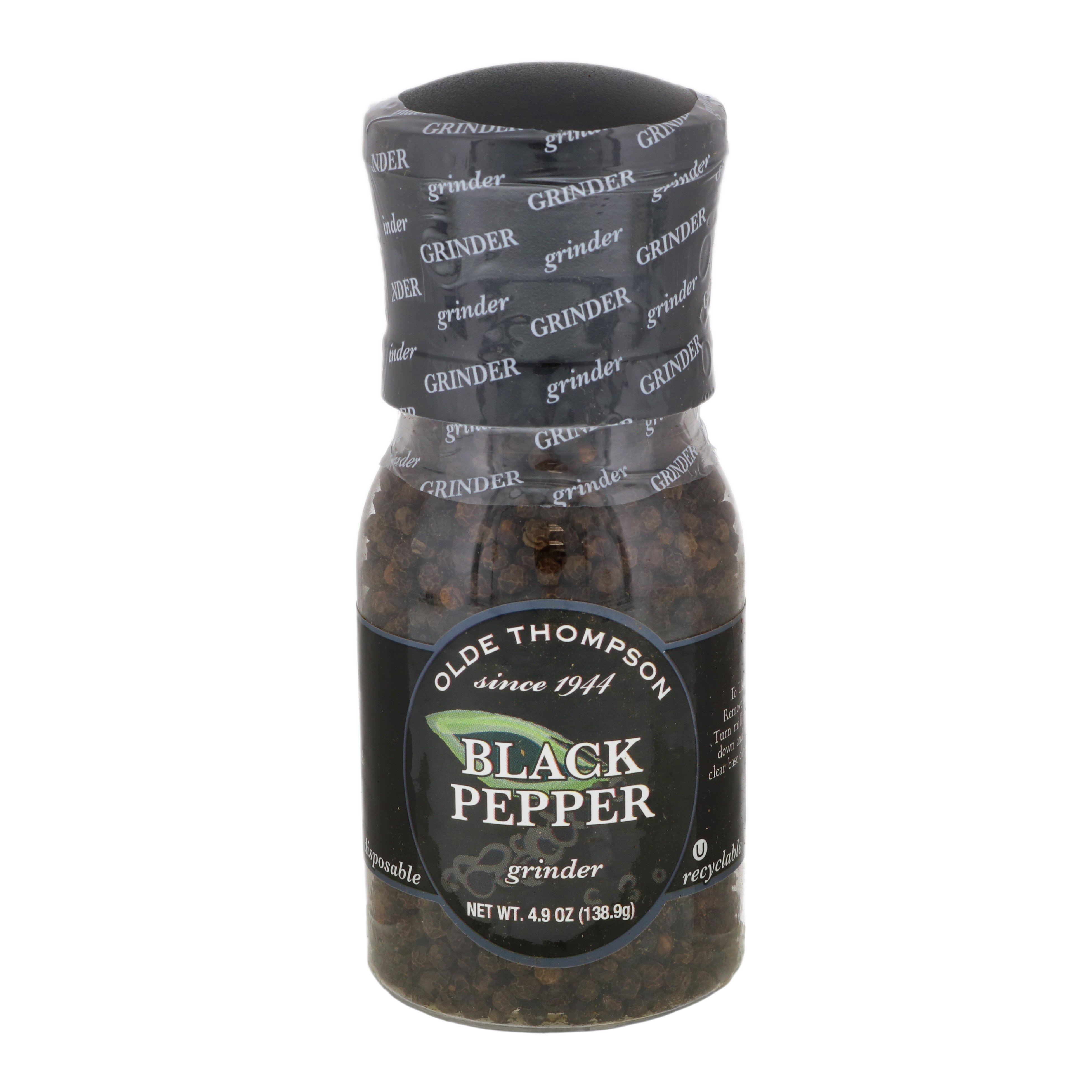 Olde Thompson Whole Black Pepper Grinder 3 oz by Olde Thompson - American Made