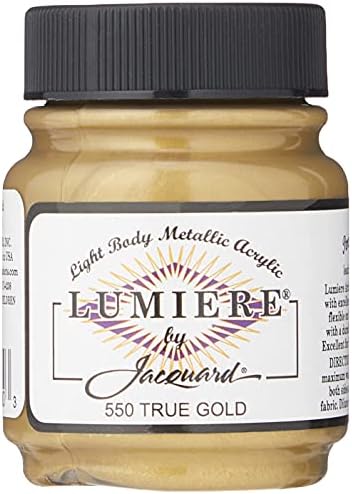 Jacquard Lumiere Fabric Paint Gold 2.25 oz