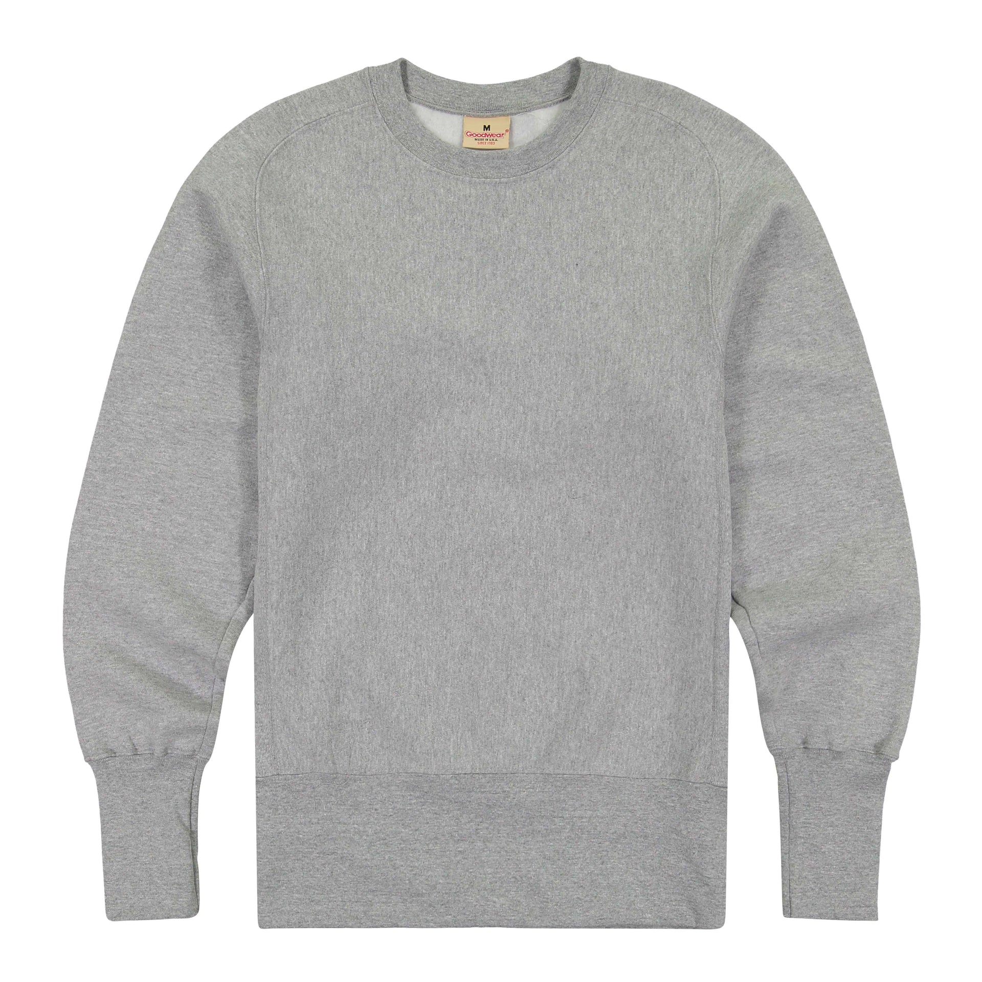 Goodwear USA Classic Crewneck Sweatshirt Heather Gray by Goodwear USA - American Made