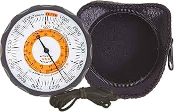 Sun Company Altimeter 202 - Battery-Free Altimeter and Barometer with Leather Case by Sun Company - American Made