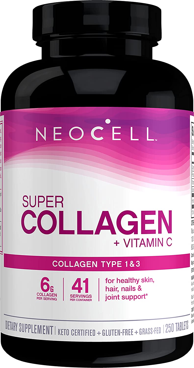 NeoCell Super Collagen Type 1 and 3 6000 mg 250 Tablets by NeoCell - American Made
