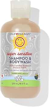 California Baby Super Sensitive Baby Shampoo and Body Wash 8.5oz by California Baby - American Made