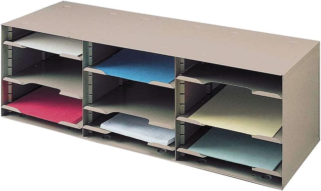Buddy Products 12-Compartment Sorting Rack Black by Buddy Products - American Made