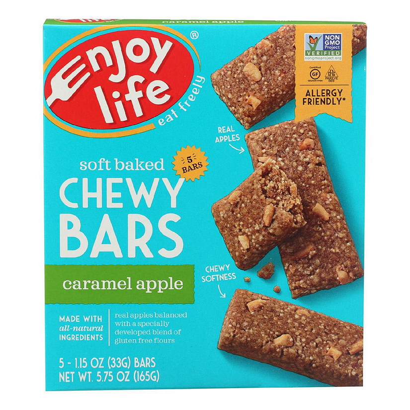 Enjoy Life Crunchy Granola Bars Caramel Apple 6 Count by Enjoy Life Foods - American Made