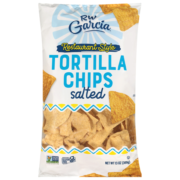 RW Garcia Organic White Corn Tortilla Chips 7 oz