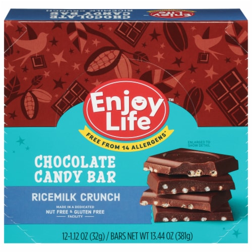 Enjoy Life Chocolate Ricemilk Crunch Bar 1.12 oz 24 Pack by Enjoy Life Foods - American Made