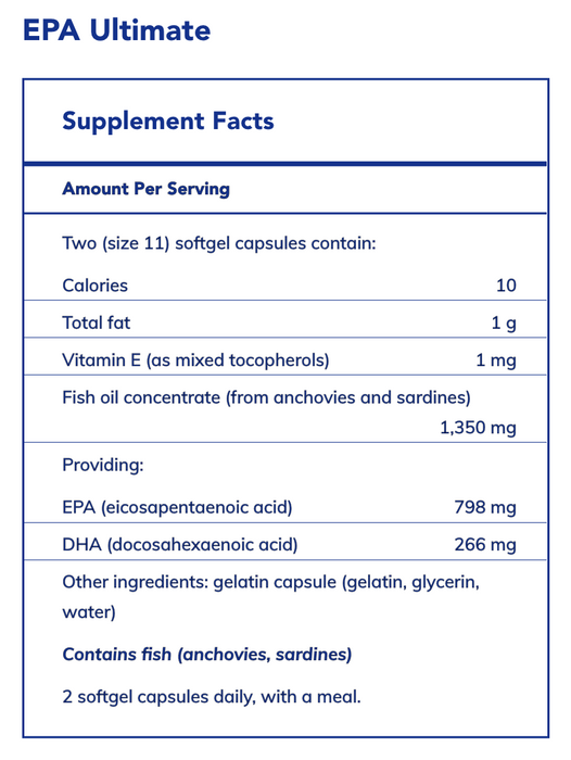 Pure Encapsulations EPA DHA Omega-3 120 Softgels by Pure Encapsulations - American Made