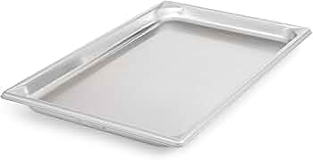 Vollrath 30012 Super Pan V Full Size Anti-Jam Stainless Steel Steam Table Pan 1.25-Inch Deep