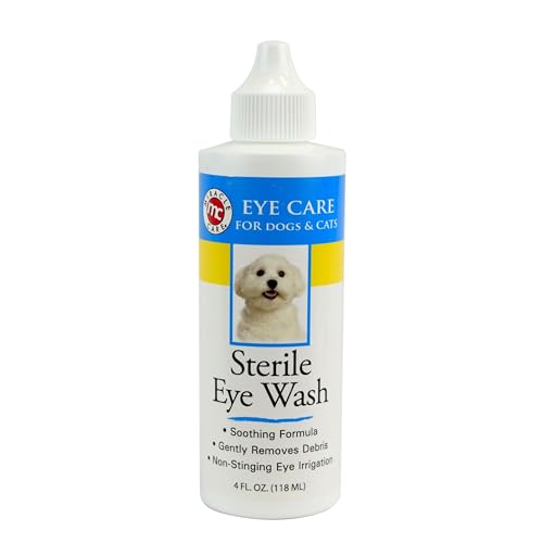 Miracle Care Sterile Eye Wash for Dogs and Cats, 4 Ounce