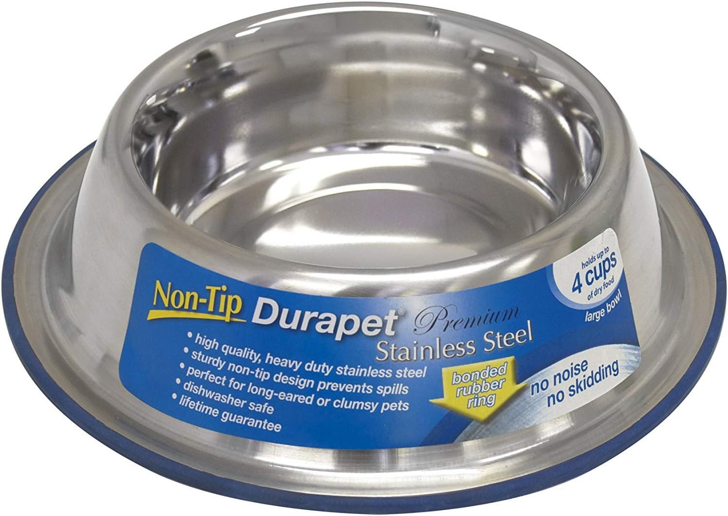 OurPets DuraPet Stainless Steel Dog Bowl Large by OurPets - American Made