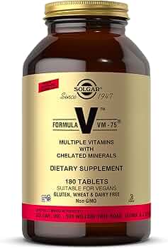 Solgar Formula VM-75 Multivitamin with Chelated Minerals 180 Tablets by Solgar - American Made