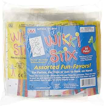 Wikki Stix 100-Piece Jumbo Bag Waxed Yarn Sticks by Wikki Stix - American Made