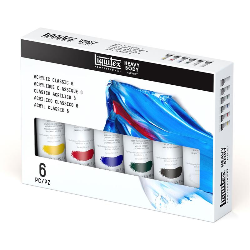 Liquitex Professional Heavy Body Acrylic Paint 6 Tube Set by Liquitex - American Made