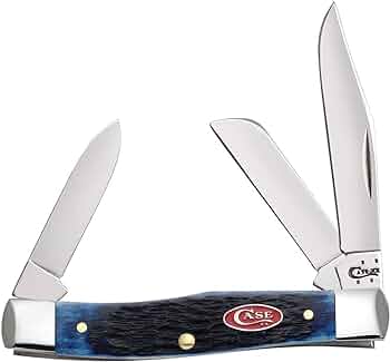 Case WR XX Medium Stockman Pocket Knife Navy Blue Bone by Case Knives - American Made