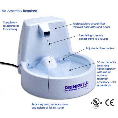 PetSafe Drinkwell Pet Water Fountain 50 oz by PetSafe - American Made