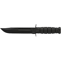 KA-BAR Full Size Black Fighting/Utility Knife 7-Inch Kraton G Handle by KA-BAR - American Made