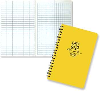 Rite in the Rain Side Spiral Notebook 4.625" x 7", Field Pattern