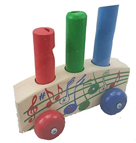 Holgate Toys HZ134 Calliope Pull Toy Wooden Whistles by Holgate Toys - American Made
