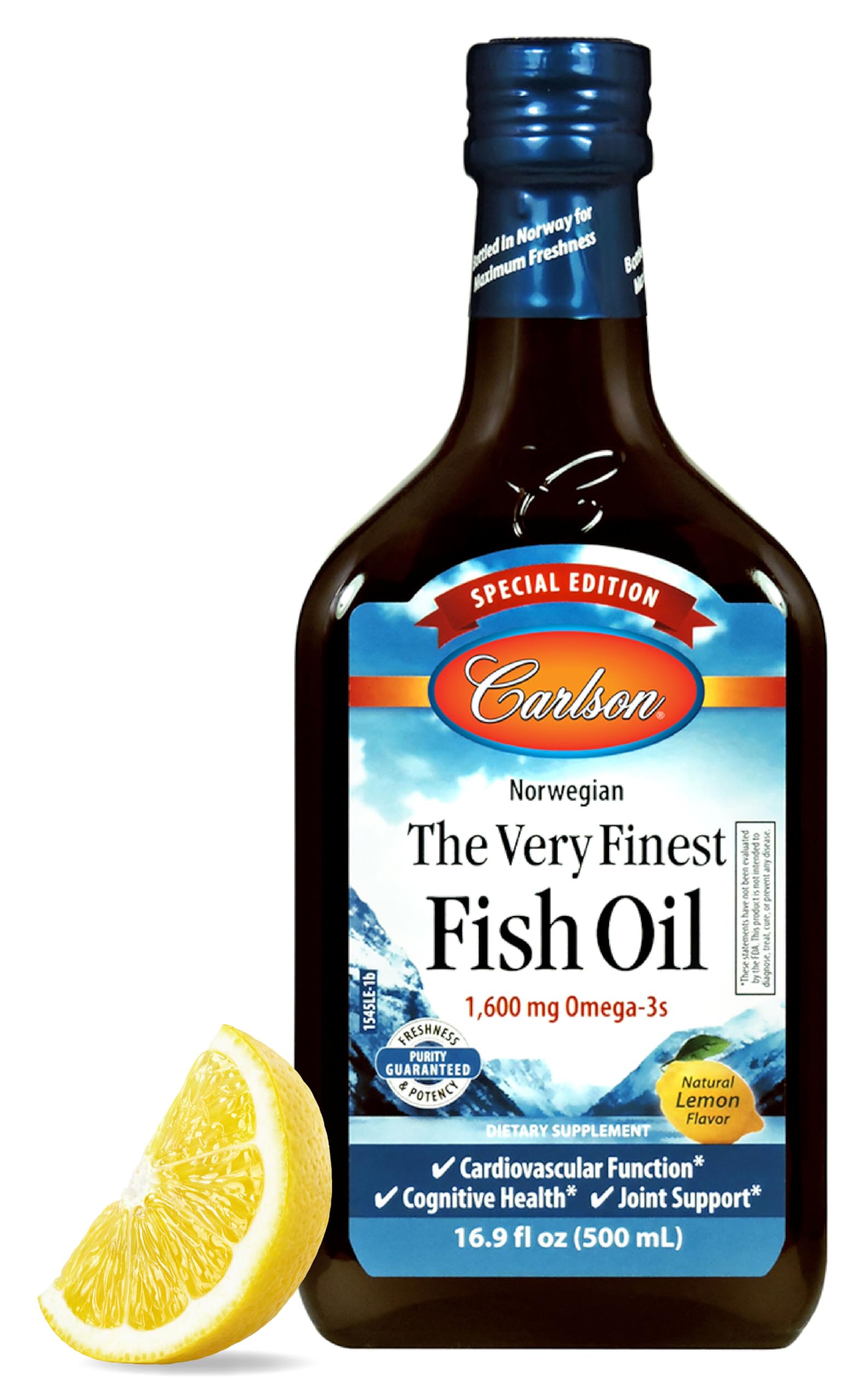 Carlson Labs The Very Finest Fish Oil Lemon 16.9 oz Liquid