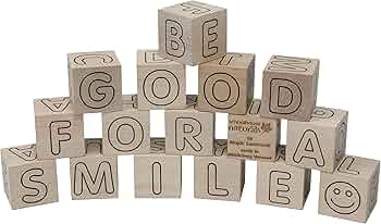 Maple Landmark Simple Wooden Letter Blocks ABC Made in Vermont by Maple Landmark - American Made