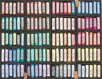 Jack Richeson Handmade Soft Pastels Wooden Box 120 Assorted Colors by Jack Richeson - American Made