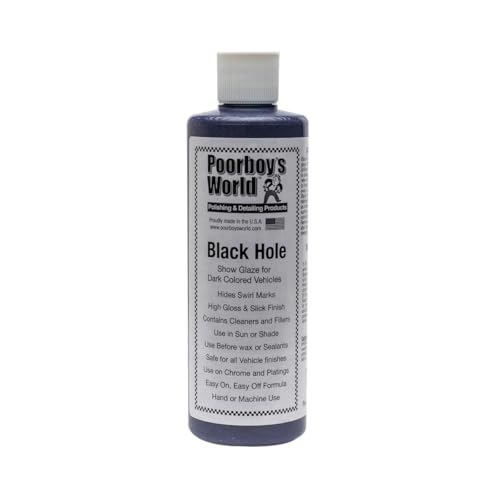 Poorboy's World Black Hole Show Glaze for Dark Vehicles 16 oz by Poorboy's World - American Made