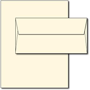 Crane and Co Ecruwhite Half Sheet Stationery 40 Sheets by Crane & Co. - American Made