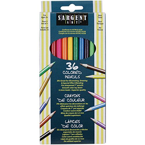 Sargent Art 22-7236 36-Count Assorted Colored Pencils by Sargent Art - American Made
