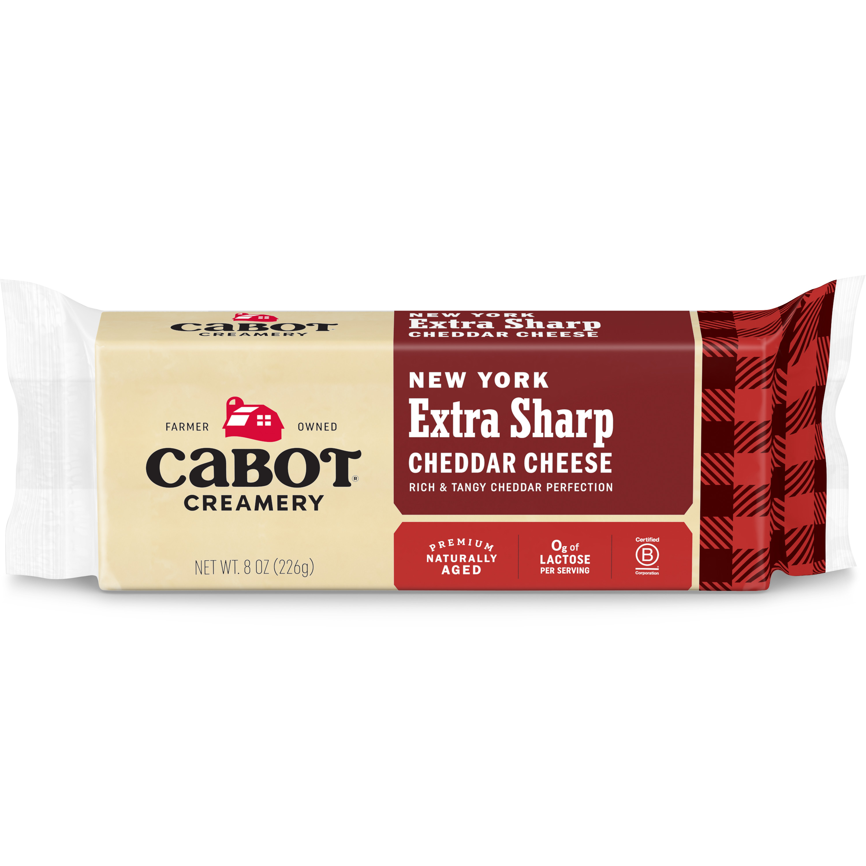 Cabot Extra Sharp Cheddar Cheese 8 oz Bar by Cabot Cheese - American Made