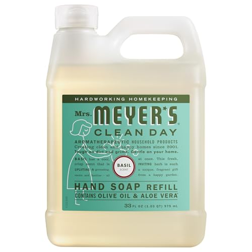 Mrs. Meyer's Clean Day Hand Soap Refill Basil by Mrs. Meyer's - American Made