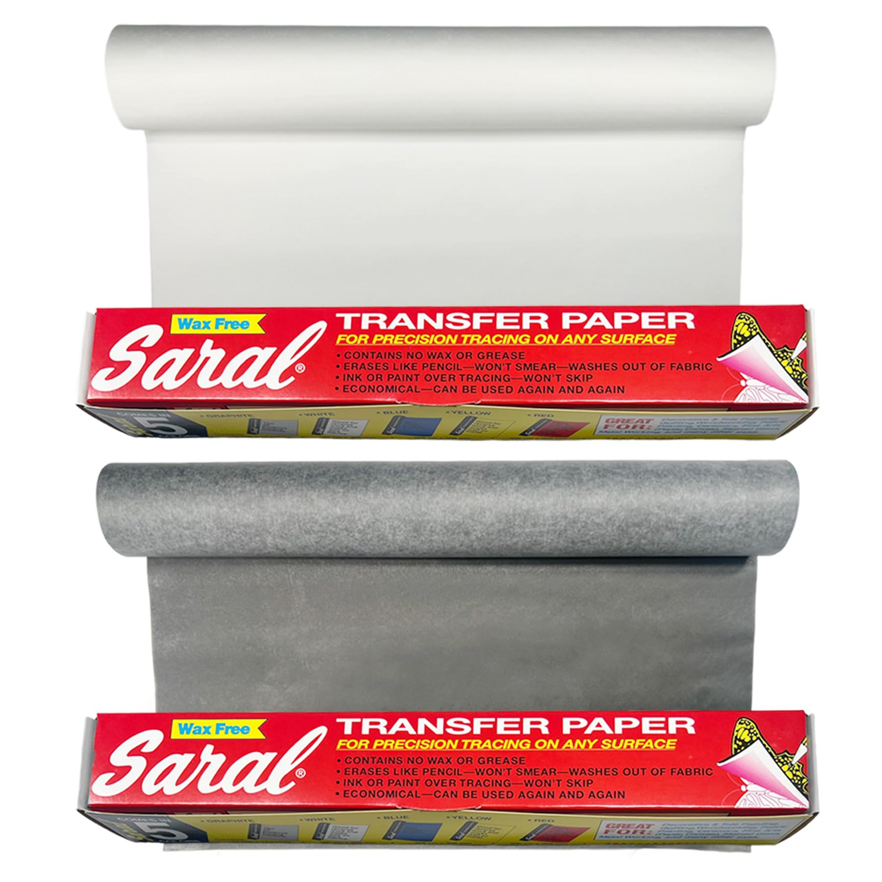 Saral Wax-Free Transfer Paper 12-inch by 12-foot Roll Graphite by Saral Transfer Paper - American Made